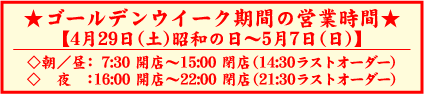 GWの営業