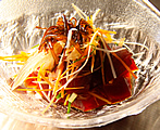づけ鮪と針野菜